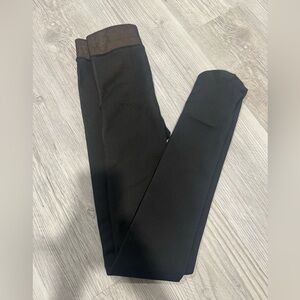 Black fleece tights